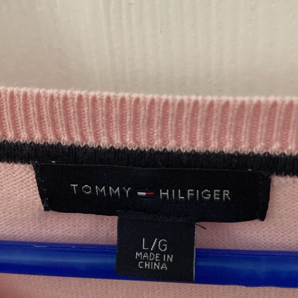 Tommy Hilfiger top good condition light pink size L - Picture 4 of 5